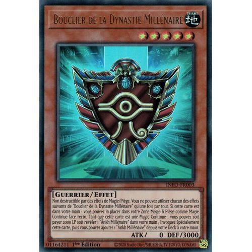 Yu Gi Oh Info Fr003 Bouclier De La Dynastie Millénaire Super Rare