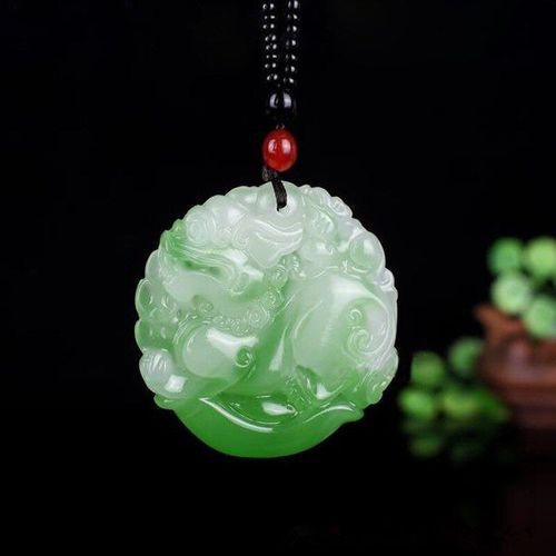 Pendentif Licorne En Jade Sculpté À La Main, Naturel Bleu Et Blanc, Bijoux À La Mode Pour Hommes Et Femmes, Collier Bête Turquoise, Accessoires Cadeaux