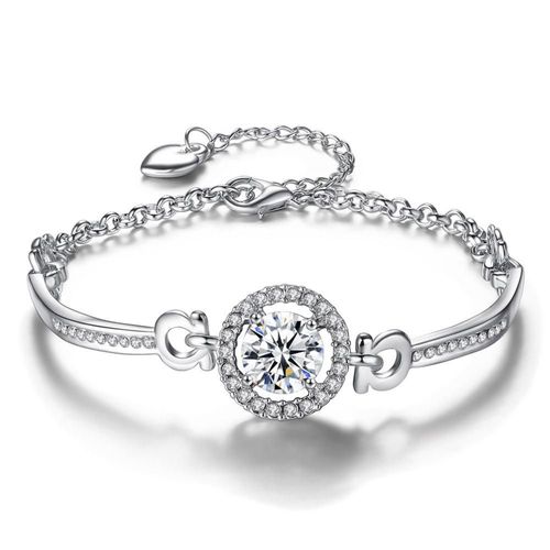 Bracelets En Zircon Pour Femmes, Chaîne De Pierres Précieuses, Couleur Or Et Blanc, Argent, Bijoux Cadeaux, Aaa