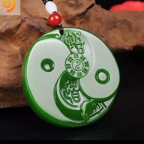 Pendentif En Jaspe Naturel Sculpté À La Main, Tai Chi Agua, Bijoux De Boutique De Mode, Pour Hommes Et Femmes, Bodhisattva, Collier, Accessoires Cadeaux