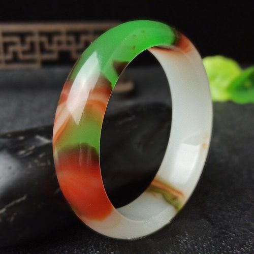 Bracelet En Jade Coloré Naturel Sculpté À La Main, Large Bande, Bijoux Boutique De Mode, Bracelet De Beauté Jaune-Vert Pour Femmes