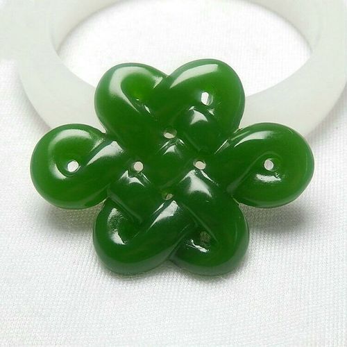 Pendentif En Jade Vert Naturel Pour Hommes Et Femmes, Collier Double Face Ajouré, Sculpté À La Main, Bijou De Charme, Cadeaux À La Mode