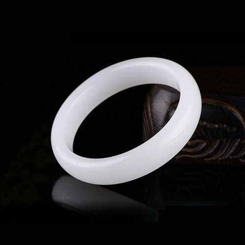 Bracelet En Jade Blanc Naturel, Amulette, Breloque, Bijoux À La Mode, Cadeaux Pour Femmes Et Hommes