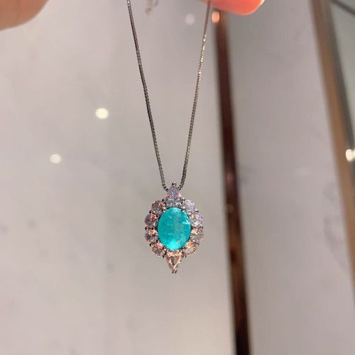 Boucles D'oreilles/Bague/Collier En Pierre Précieuse Tourmaline, En Argent Sterling 925, Ensemble De Bijoux Fins De Mariage, Fiançailles, Cadeau Pour Femmes