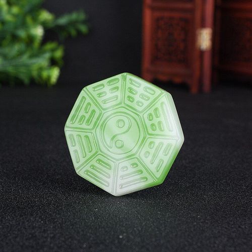 Pendentif En Jade Turquoise Naturel Sculpté À La Main, Bijoux Boutique De Mode Pour Hommes Et Femmes, Collier Tai Chi, Accessoires Cadeaux