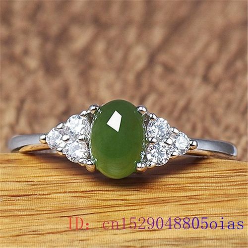 Bague En Jade Vert Pour Hommes Et Femmes, Amulette En Zircon, Pierre Précieuse, Mode, Cadeaux En Calcédoine, Breloque Naturelle En Argent 925