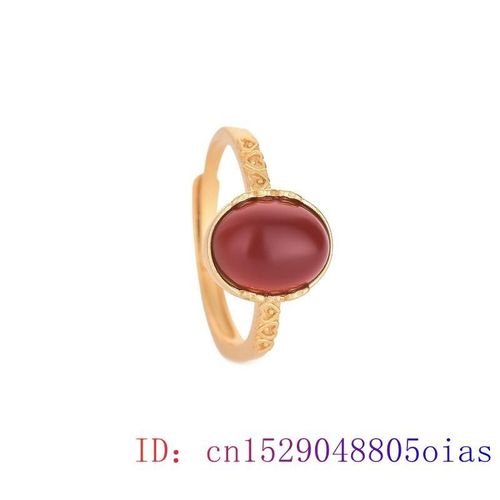Bague En Jade Rouge, Amulette En Cristal De Zircon, Bijoux De Calcédoine Pour Femmes, Breloque Naturelle En Argent 925, Cadeaux En Pierres Précieuses