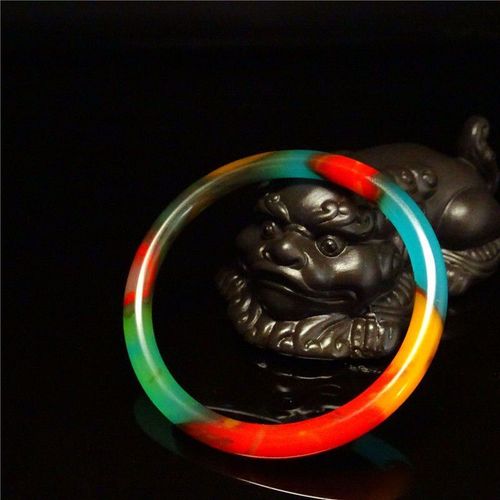 Bracelet En Jade De Couleur Chinoise Naturelle Sculptée À La Main, Barre Ronde, Bijoux Boutique De Mode, Cadeau Populaire Pour Femmes