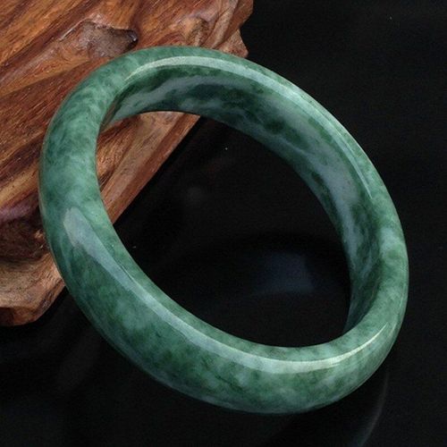Bracelet En Jade Sculpté À La Main, Turquoise Profond Naturel Chinois, Bijoux Boutique De Mode, Cadeaux Populaires Pour Femmes
