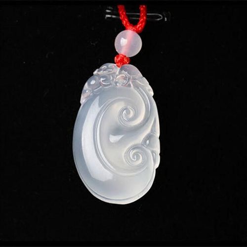 Pendentif En Pierre De Chrysoprase Naturelle Authentique Pour Homme Et Femme, Breloques En Jade Blanc, Bijoux À La Mode, Jades Vert, Accessoires, Amulette, Cadeaux