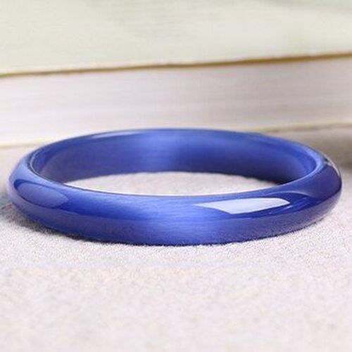 Bracelets En Cristal Naturel Bleu Foncé Pour Femmes, Pierre D'oeil De Chat, Cadeau Porte-Bonheur, Aide Au Mariage, Accessoires De Bijoux