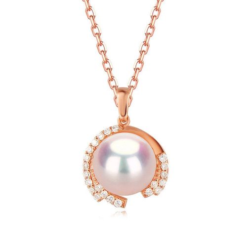 Collier Ras Du Cou En Perles Et Zircon Pour Femme, Chaîne Élégante, Couleur Or Rose, Bijoux Japonais, Cadeaux Coréens