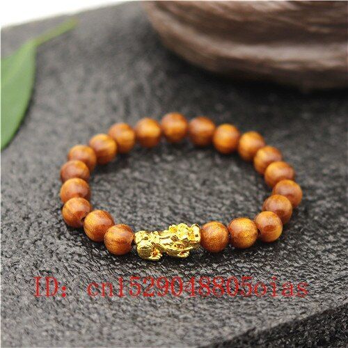 Bracelet En Perles De Saule De Mer Naturel, Bijoux À Breloques En Bois Sculpté Chinois, Amulette Porte-Bonheur, Cadeaux Pour Femmes Et Hommes