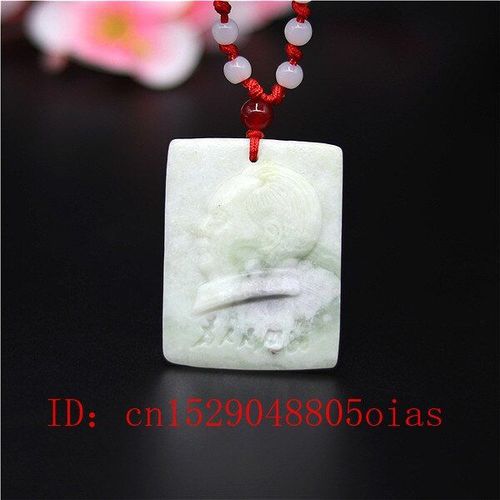 Collier Pendentif En Jade Blanc Naturel, Bijoux À Breloques, Accessoires De Mode, Amulette Sculptée, Cadeaux Pour Femmes Et Hommes