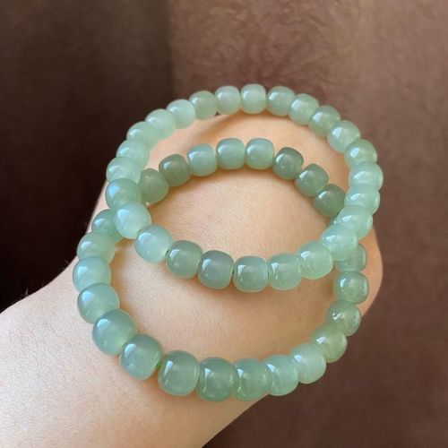Bracelet En Jade Naturel Véritable Pour Femmes Et Hommes, Bijoux Fins, Cadeau, Opale, ¿Il De Chat, Perles En Pierre, Élastique, Amulette Porte-Bonheur
