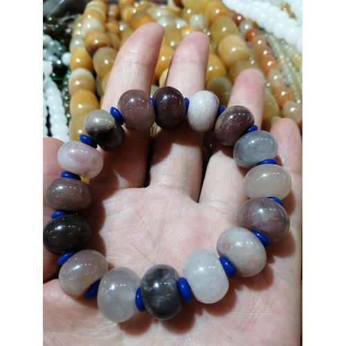 Bracelet En Jade Naturel Véritable Pour Hommes Et Femmes, Bijoux Fins, Certifié, Perles En Pierre De Jades, Élastique, Cadeau Pour Dames