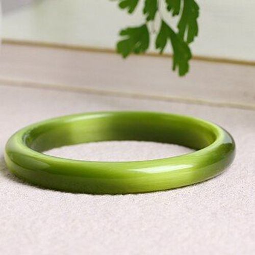 Bracelets Porte-Bonheur En Pierre ¿Il De Chat Pour Femmes, Bijoux En Cristal, Simple, Frais, Vert, Naturel, Cadeau, Vente En Gros, Accessoires