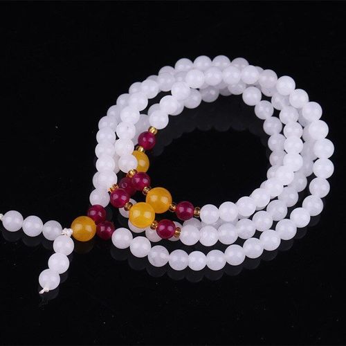Bracelet Enroulé En Jade Blanc Naturel Véritable Pour Femmes, Bijoux Fins, Pierre De Jades Du Xinjiang, Multi-Tours, Cadeaux