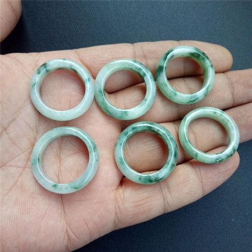 Bague En Jade Vert Émeraude Naturelle, Bijou En Jade Sculpté À La Main, Pierre Véritable, Pour Hommes Et Femmes
