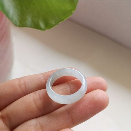 Bague En Jade Naturel Pour Hommes Et Femmes, Bijoux Fins En Jade, Pierre Blanche Émeraude
