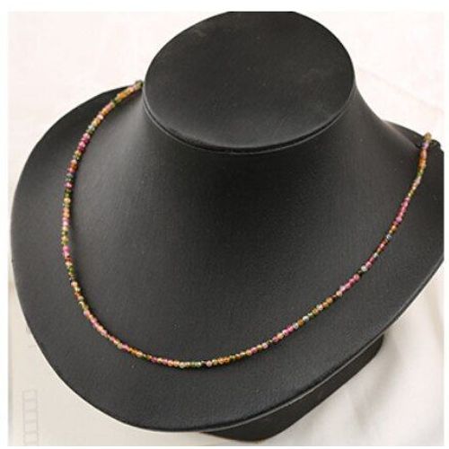 Collier De Perles À Facettes Pour Femmes, En Argent Sterling 925, Pierre Naturelle, Cristal, Labradorite, Tourmaline, Grenat, Chaîne De Clavicule, Bijoux Fins