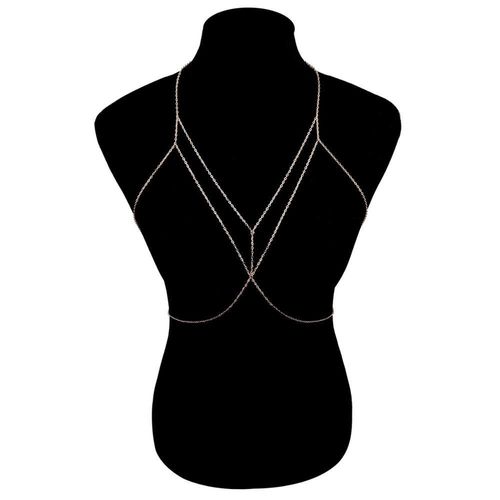 Chaîne De Corps Sexy De Plage Bohème, Simple Chaîne Croisée Une Chaîne, Chaîne De Taille De Bikini, Chaîne De Poitrine, Bijoux Pour Femmes