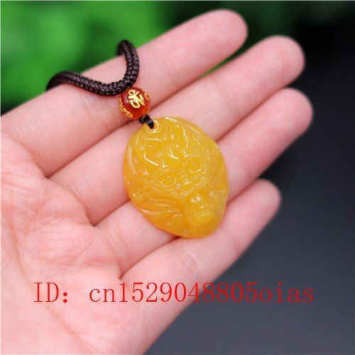 Pendentif Tête De Dragon Chinois En Jade Jaune Naturel, Collier En Agate, Bijoux À La Mode, Amulette Sculptée, Cadeaux Pour Femmes Et Hommes