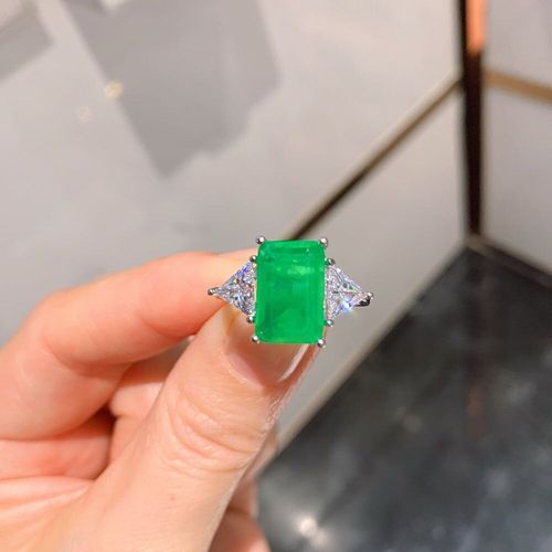 Bagues En Pierre Précieuse Pour Femmes, Paraiba, Tourmaline, Topaze, Émeraude, Quartz, Bijoux Fins De Mariage, En Argent Sterling 925, 8x12mm