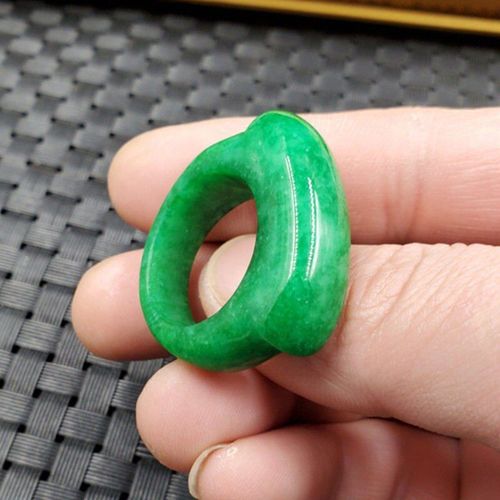 Bague En Jade Vert Émeraude Naturelle, Bijoux Fins Pour Hommes Et Femmes, Pierre De Jades Authentique Certifiée, Accessoires De Bague De Mariage Pour Couple
