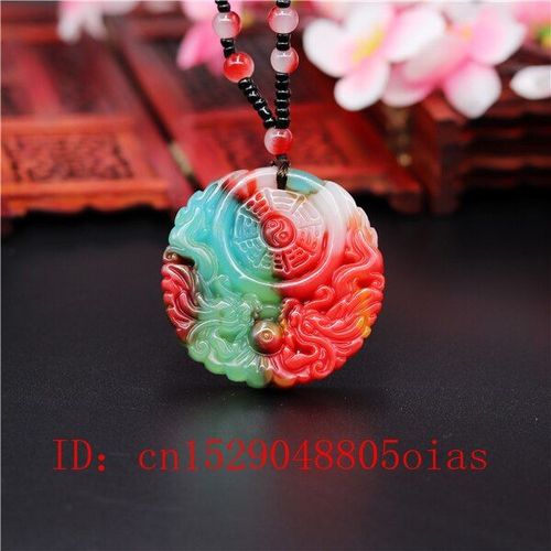 Collier Pendentif En Pierre De Jade Hetian, Couleur Naturelle, Dragon, Bijoux En Jade Chinois, Breloque, Amulette Reiki Sculptée, Cadeaux Pour Femmes Et Hommes