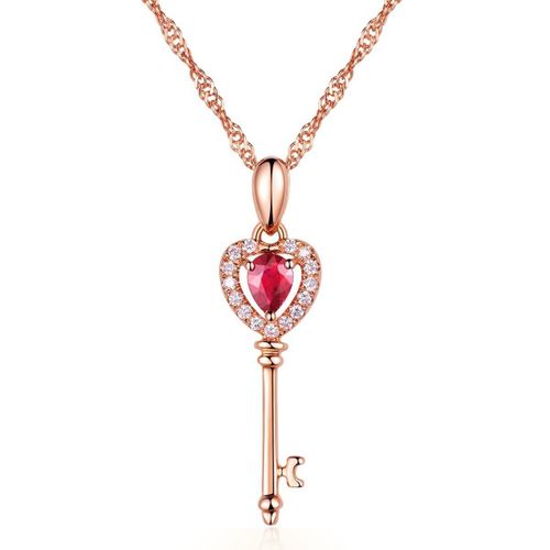 Pendentif Goutte D'eau En Mosaïque D'argent 925, Cristal Rouge, Breloque Tendance, Bijoux, Accessoires, Cadeaux Pour Femmes