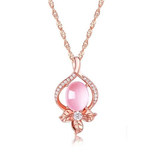 Pendentif Rond En Cristal Rose Mosaïque En Argent 925, Breloque Tendance, Accessoires De Bijoux, Cadeaux Pour Femmes