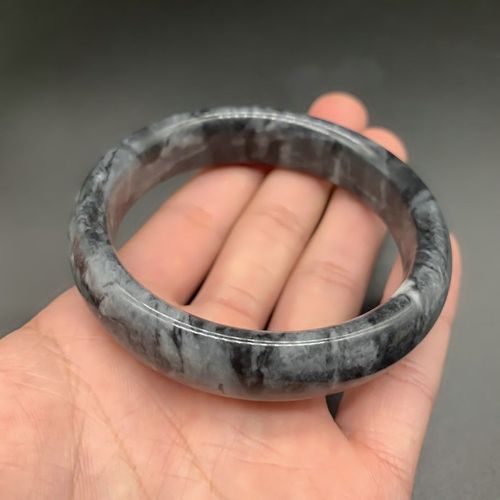 Bracelet En Jade Gris Naturel Pour Hommes Et Femmes, Véritable Pierre De Jades, Bijoux Fins, Cadeaux Pour Dames, Accessoires