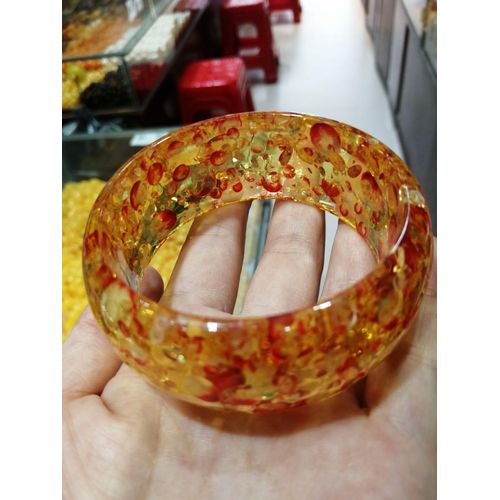 Bracelet En Ambre De La Baltique Naturelle Pour Femmes, Vieux Bijoux En Cire D'abeille, Accessoires De Fleurs Dorées, Cadeaux Pour Maman Et Petite Amie