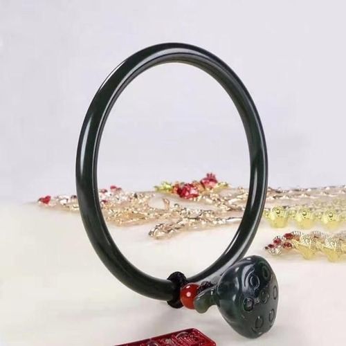 Bracelet Xinjiang Hetian En Jade Naturel Véritable Pour Femmes, Bijou Fin En Jade Vert, Accessoires En Pierre De Jade Chinoise