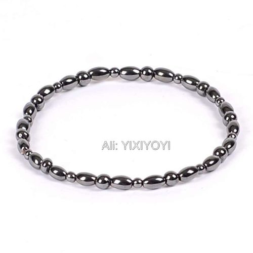 Bracelet De Cheville De 22cm, 3 Pièces, Soins De Santé, Perte De Poids, Thérapie Magnétique Pour Le Pied, Hématite Magnétique, Breloque Élastique, Vente En Gros