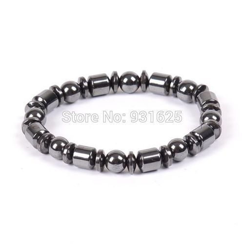 Bracelets Magnétiques En Hématite Pour Hommes Et Femmes, Bijoux De Mode Sain, Perles Rondes Boulier Élastiques, Vente En Gros, 3 Pièces
