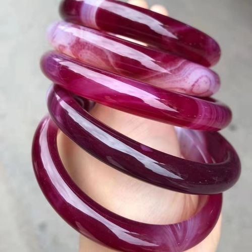 Bracelets En Pierre De Jade Pour Femmes, Calcédoine Naturelle, Sculpté À La Main, Bijoux En Jade, En Agate Véritable, À La Mode, 100%
