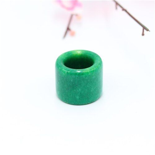 Bague En Pierre De Jade Chinoise Verte Naturelle, Bijoux À Breloques, Amulette Sculptée, Cadeaux Pour Femmes Et Hommes