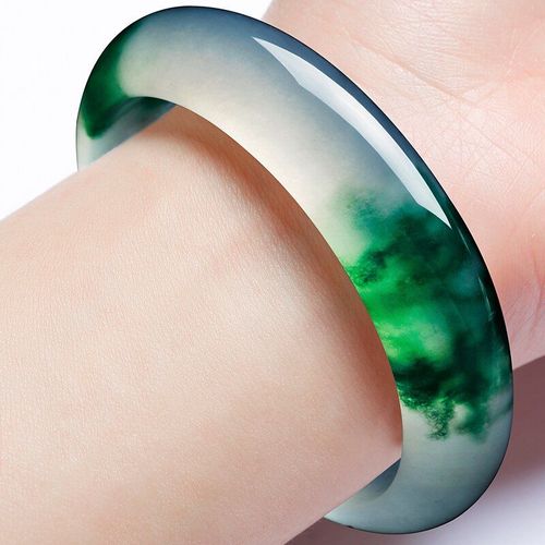 Bracelet En Jade Vert Naturel Véritable, Bijoux À Breloques, Accessoires De Mode, Amulette Sculptée À La Main, Cadeaux Pour Femmes Et Hommes