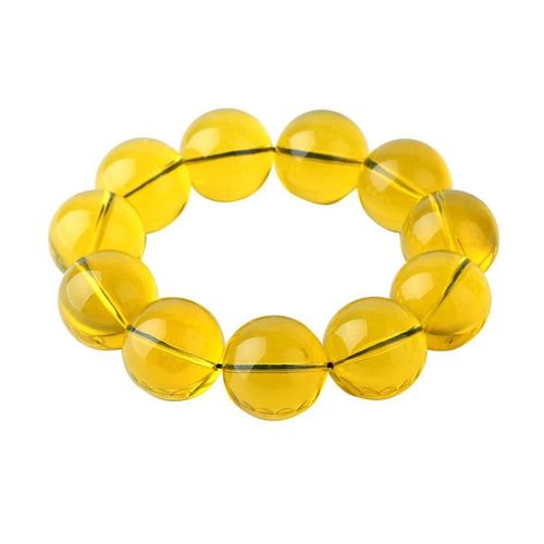 Grand Bracelet En Ambre Naturel De La Baltique Pour Hommes Et Femmes, Accessoire De Bijoux, En Perles D'ambre Pur Doré, Cadeaux À La Mode