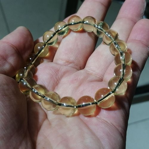 Bracelet Élastique En Ambre Doré Pour Femmes Et Hommes, 10mm, Accessoires De Bijoux Fins, Perles D'ambre Baltique Naturelles, Vente En Gros