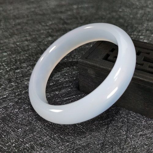 Bracelet En Jade Naturel Pour Femmes, Bijoux De Mode En Jade Blanc, Accessoires De Tempérament, Calcédoine Fine