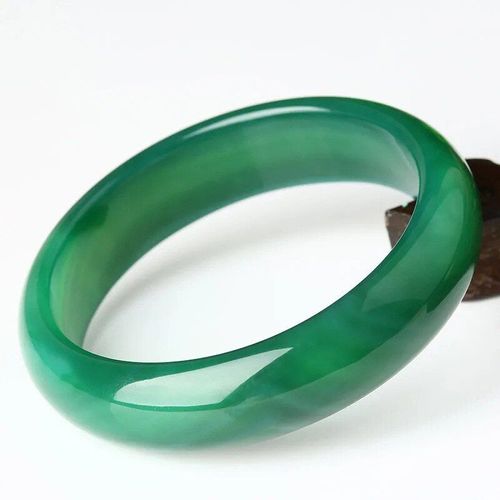 Bracelet En Jade Vert Foncé Sculpté À La Main, Large, En Agate, Bijoux Boutique, Amulette Pour Hommes Et Femmes, Cadeau