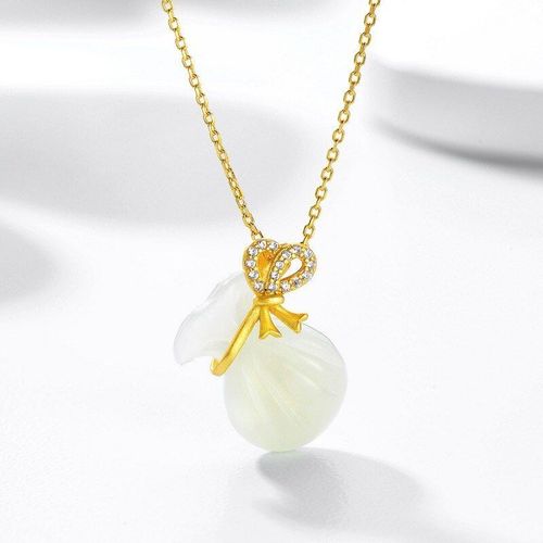 Bijoux Vintage En Argent 925, Pendentifs Ras Du Cou En Jade Naturel, Porte-Bonheur, Amulette Chinoise, Cadeau Pour Hommes Blancs