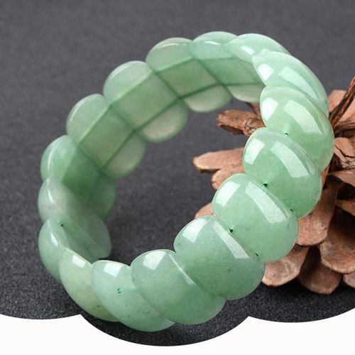 Bracelets En Jade Naturel Pour Femmes Et Hommes, Accessoire De Bijoux En Jade Naturel, Dispositif De Sculpture Creuse, Cadeaux Authentiques