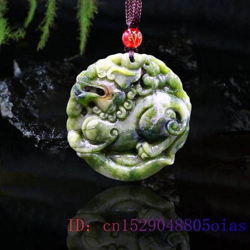 Pendentif En Jade Pixiu Pour Femmes, Bijoux En Pierre Précieuse, Tigre, Breloque Naturelle, Accessoires Chinois Sculptés, Amulette