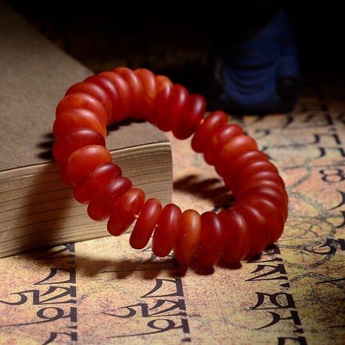 Bracelet En Ambre Naturel De La Baltique Pour Hommes Et Femmes, Amulette En Perles De Cire D'abeille