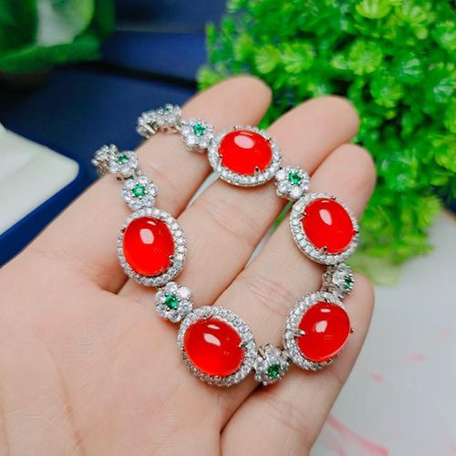 Bracelet En Jade Véritable Chrysoprase Pour Femmes, Bijoux Fins, Pierre De Jades Naturelle, Calcédoine Verte, Accessoires Bijoux