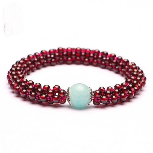 Bracelet En Pierre De Grenat Naturelle Violette Pour Femmes, Bijoux Fins, Améthyste Véritable, À La Mode, Accessoires, Cadeaux